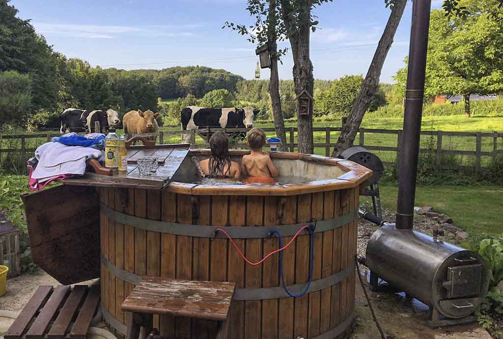 bain nordique en bois