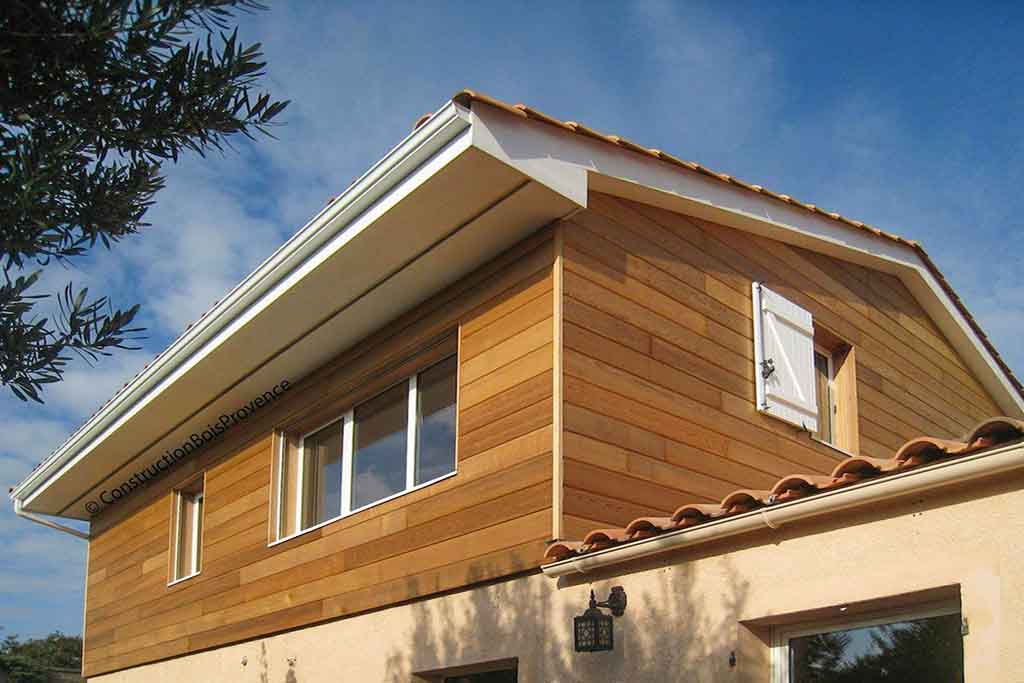 surélévation en bois d'une maison